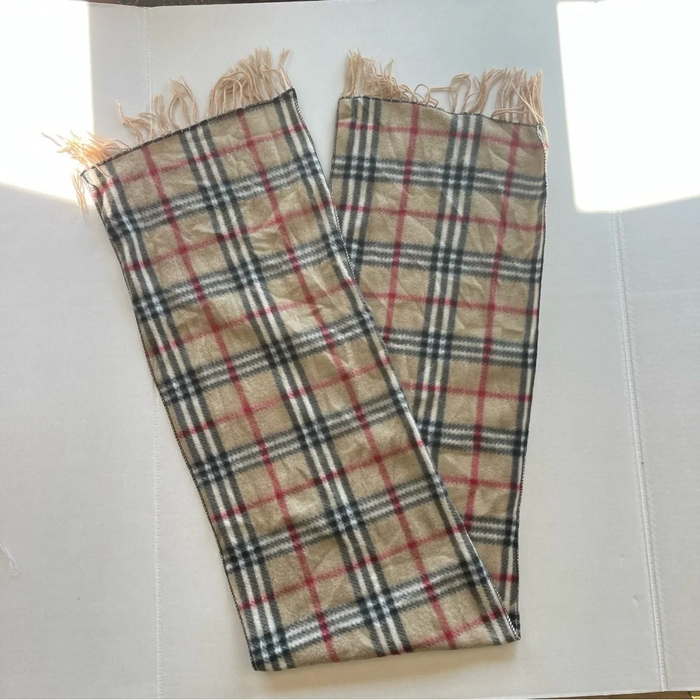 Plaid Fringe Scarf